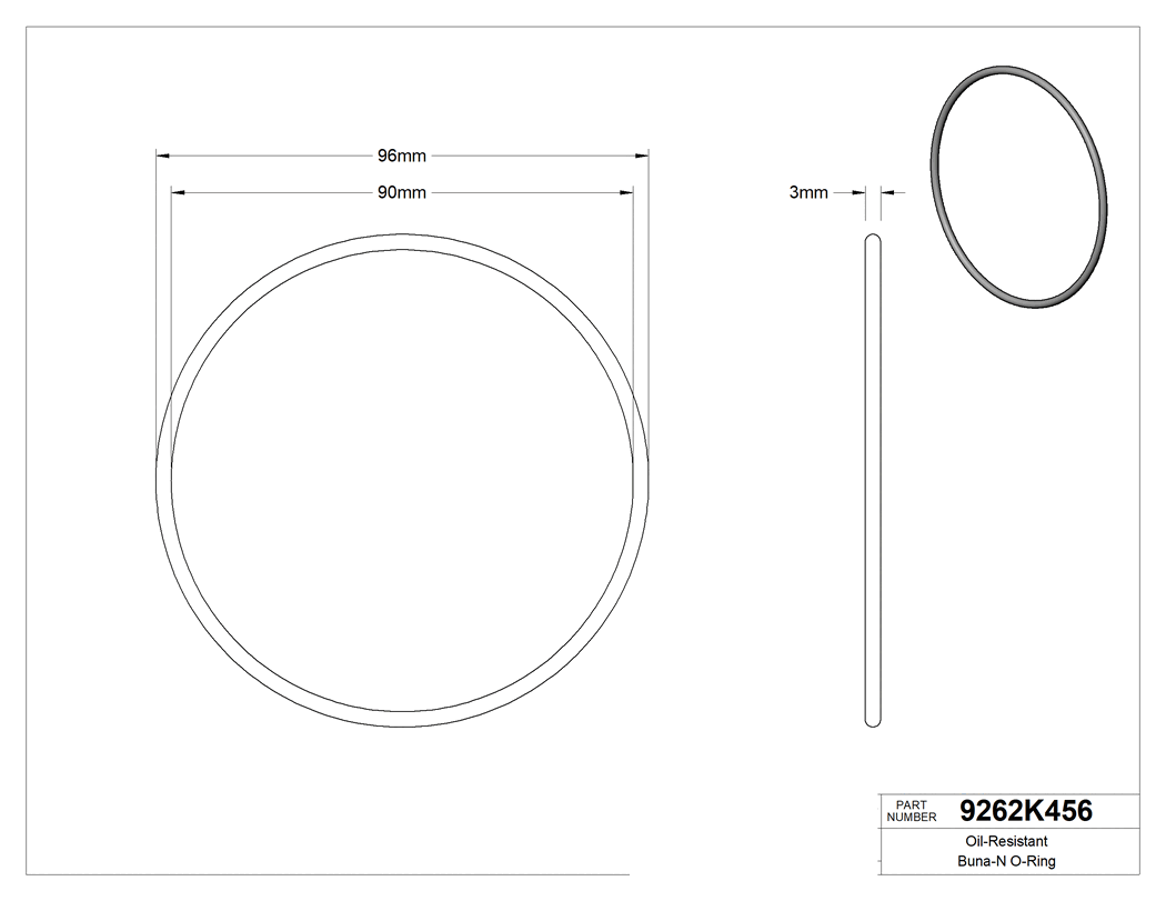 Technical drawing - 9262K456